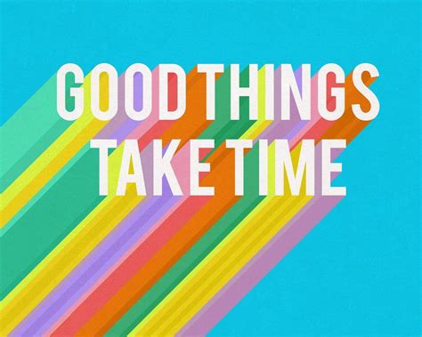 Printable Quote Good Things Take Time Colorful Wall Art Etsy Good