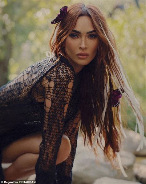 Megan Fox Displays Her Backside In Sexy Sheer Mesh Dress As She Shares More Steamy Snaps From