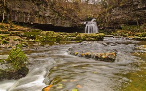 Waterfall River Moss Rocks Stones Hd Wallpaper Nature And Landscape