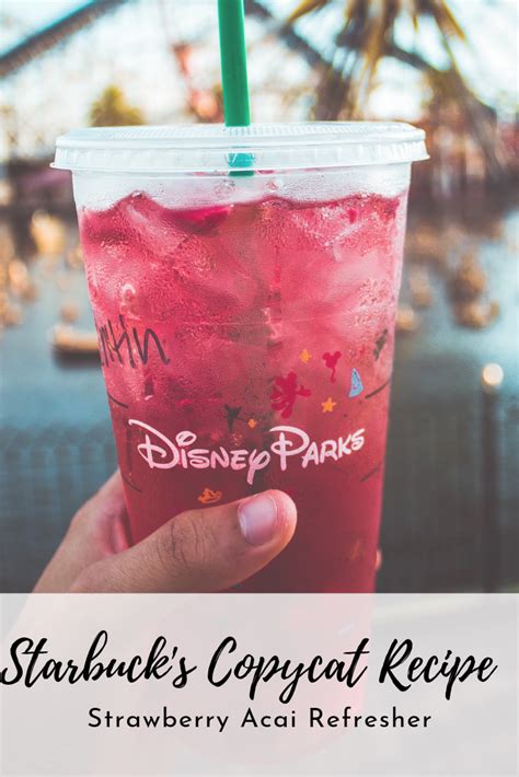 If you want to prepare the real deal. Starbuck's Strawberry Acai Refresher Copycat Recipe in ...