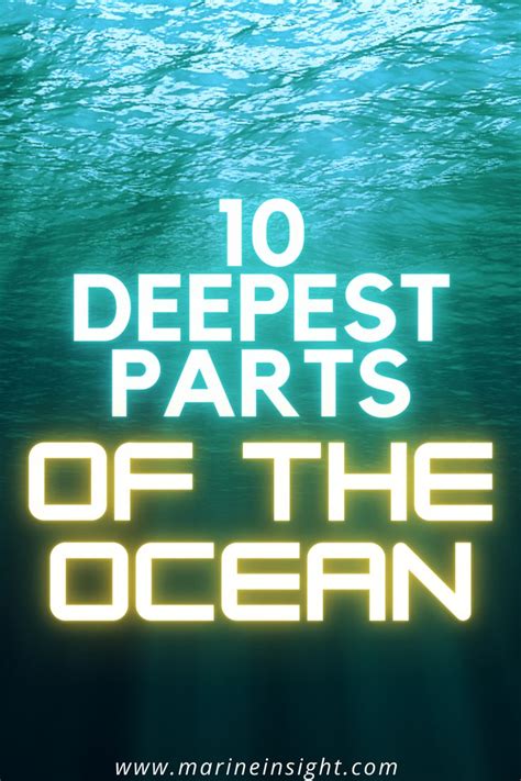 10 Deepest Parts Of The Ocean In 2021 Ocean Underwater World Layer