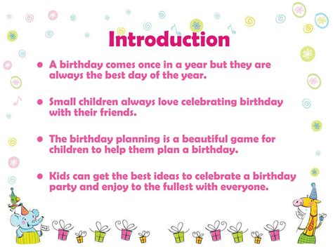 Ppt Birthday Planning Party Ideas Powerpoint Presentation Free