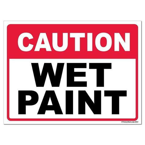 Large Wet Paint Sign Clip Art Library