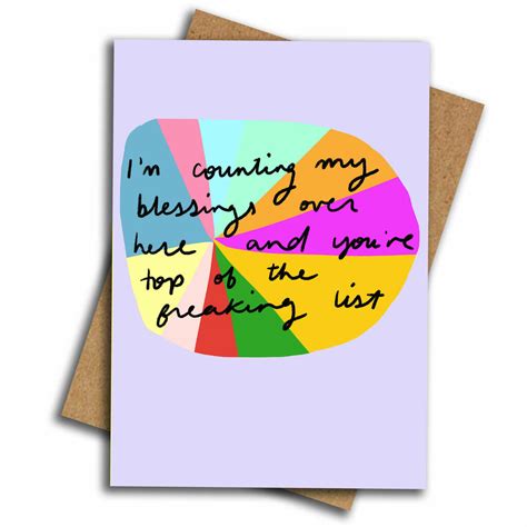 Counting My Blessings Card By Nicola Rowlands
