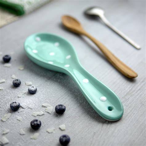 Ceramic Spoon Rest Spoon Holder Kitchen Cooking Utensil Etsy