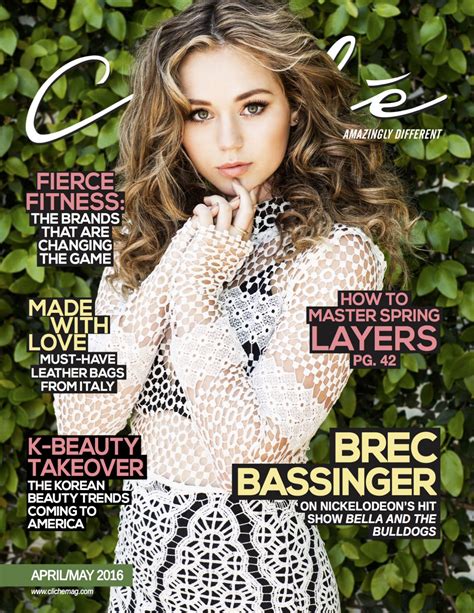 Brec Bassinger Cliché Magazine April May 2016 Issue