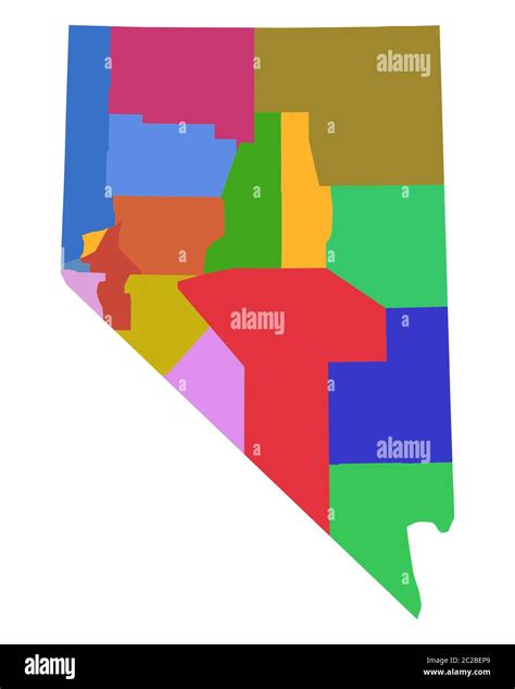 Map Of Nevada Stock Photo Alamy