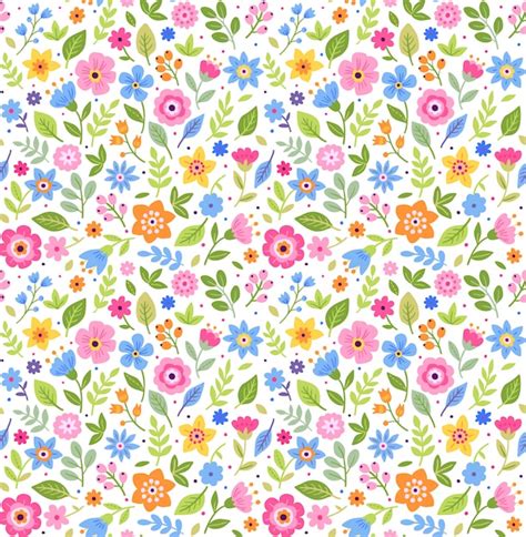 Cute Floral Pattern In The Small Flowers Ditsy Print Seamless Vector