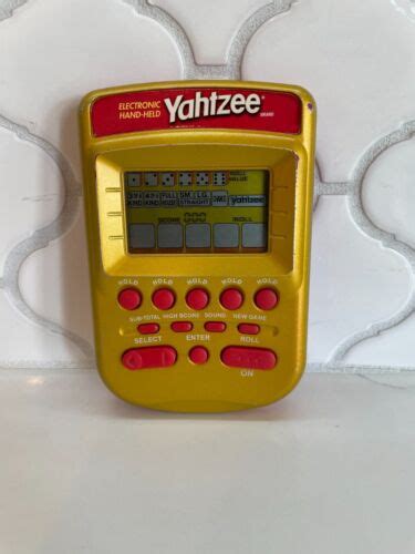 Vintage Yahtzee Electronic Handheld Game Gold Edition 2002 Ebay