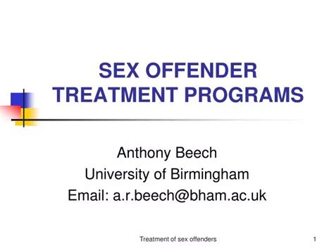Ppt Sex Offender Treatment Programs Powerpoint Presentation Free Download Id1322559