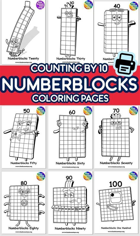Number Blocks Printable