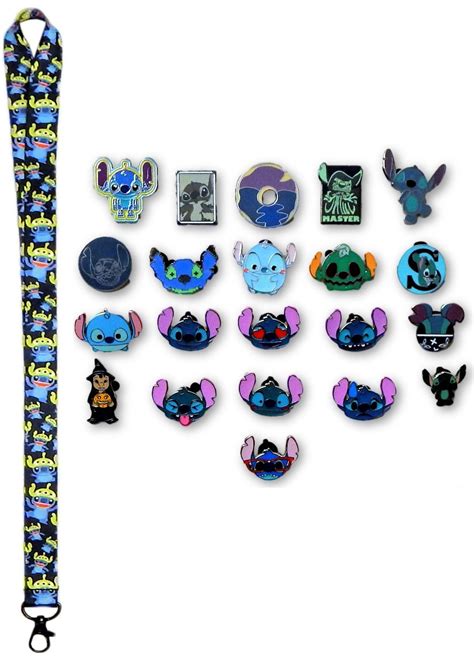 Stitch Lanyard And Lilo Stitch Themed Disney Trading Pins Starter Set NEW EBay