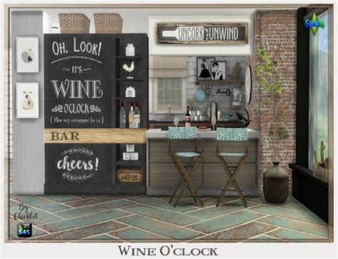 Wine Oclock Dining Set At Chicklets Nest Sims 4 Updates