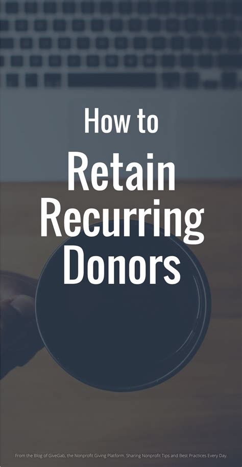 How To Retain Recurring Donors Givegab Blog Nonprofit Management