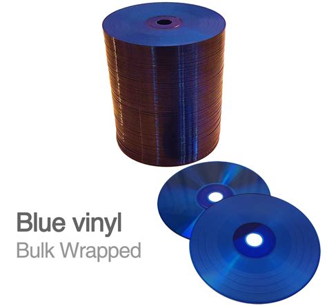 Blank 12cm Blue Vinyl Cd R 700mb Bulk Wrapped Retro Style Media