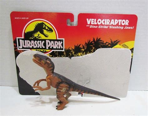 Jurassic Park 1993 Velociraptor Dinosaur Action Figure By Kenner W