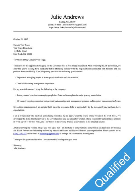 Professional Cover Letter Template Addictionary