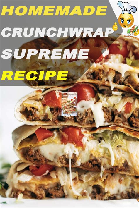 Spray another skillet or cooking pan with cooking spray and heat over medium heat. Homemade Crunchwrap Supreme Recipe | Easy healthy recipes ...