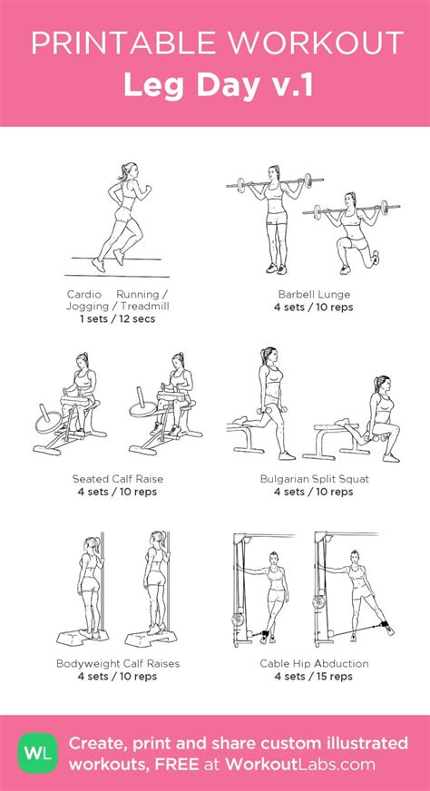 6 Day Leg Day Routine For Beginners At Gym For Push Pull Legs Fitness