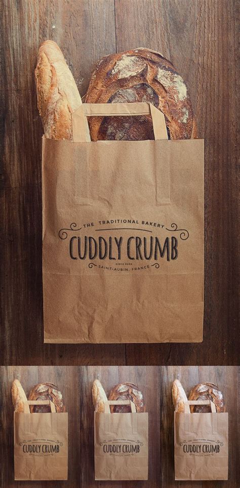 Download Shopping bag mock up for bakery. With 2 special effects ...