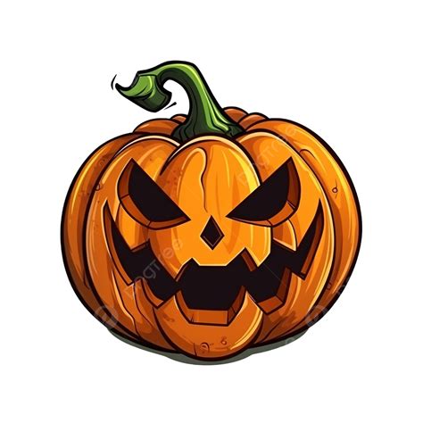 Halloween Pumpkin Jack O Lantern Vector Illustration In A Cartoon Style