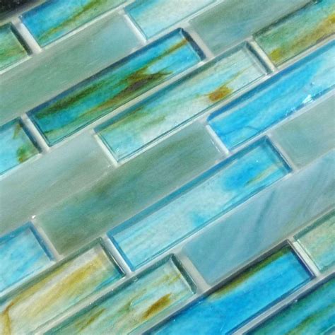 Turquoise Green Glossy Glass Tile Ln0012 Shop Oasis Tile