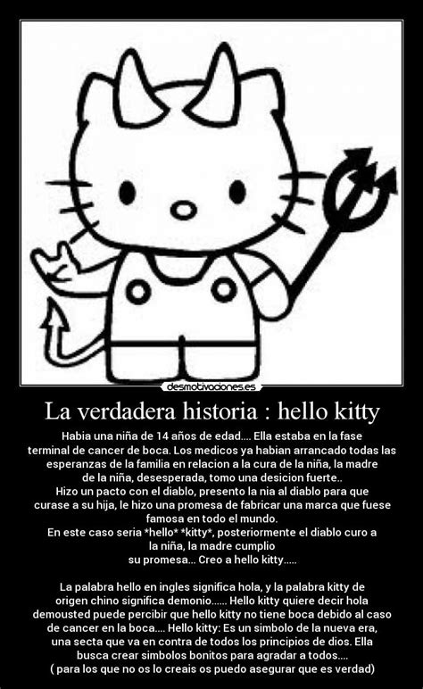 La Verdadera Historia Hello Kitty Desmotivaciones