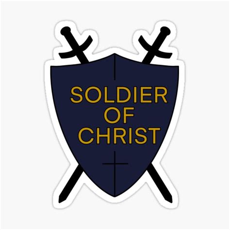 Soldier Of Christ Stickers Redbubble