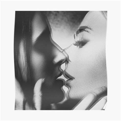 Girls Kissing Sexy Ts Poster For Sale By Hypnotzd Redbubble