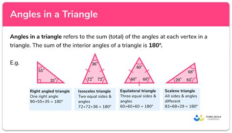 Angles In A Triangle Gcse Maths Steps Examples And Worksheet