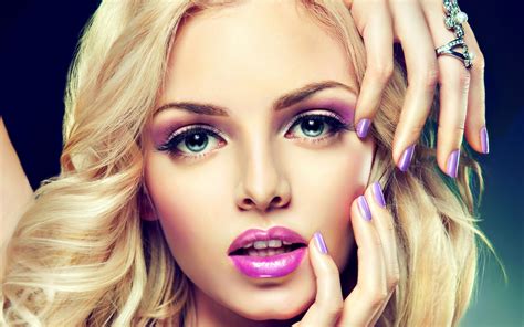 Hintergrundbilder Gesicht Modell Porträt Blond Blaue Augen Brille Offener Mund Gemalte