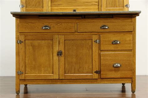 I recently moved into an old house that is so rustic and cute. SOLD - Hoosier Antique Oak Cabinet Farmhouse Kitchen ...