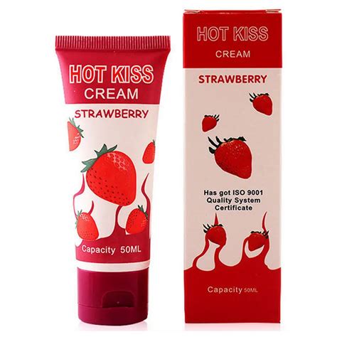 5 Pcs Strawberry Cream Sex Lubricant Edible Oral Sex Lubricant Anal Excite Woman Oral Lube