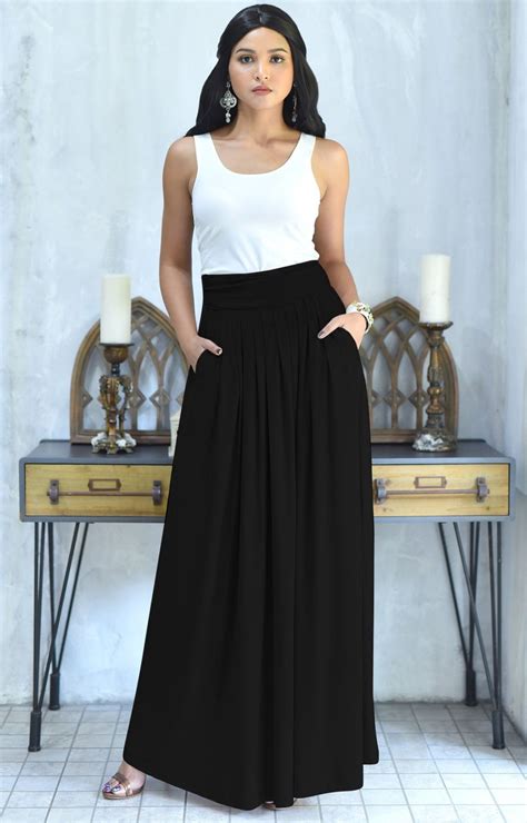 A Beautiful Long Flowy Maxi Skirt That Is Flattering And Stylish Yet