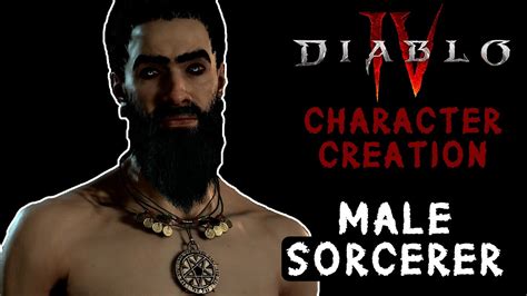Diablo Character Creation Male Sorcerer All Customization Options