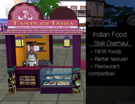 The Sims 4 Indian Food Stall Overhaul Micat Game