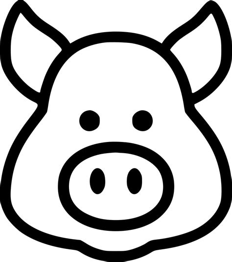 Pig Svg Png Icon Free Download (#431255) - OnlineWebFonts.COM