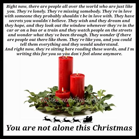 You Are Not Alone This Christmas