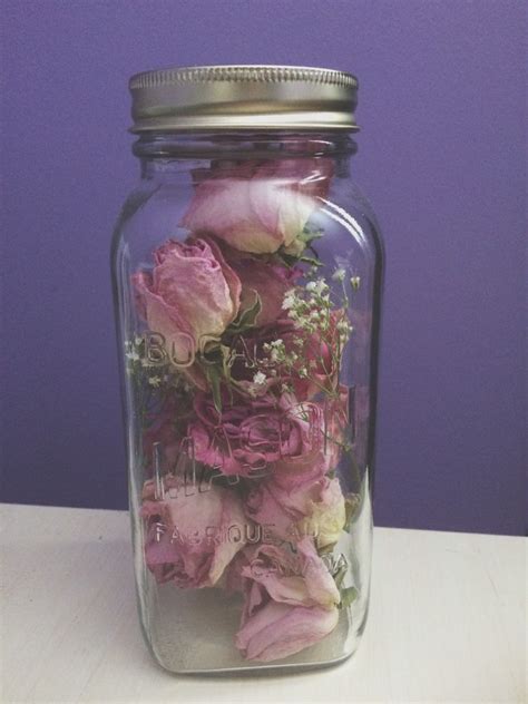 Dried Roses In A Mason Jar Dried Flowers Diy Flowers In Jars Dried