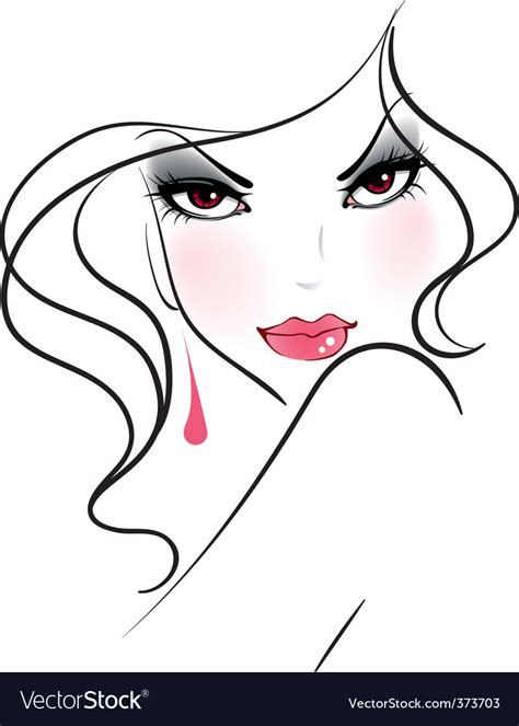 Women Face Royalty Free Vector Image Vectorstock