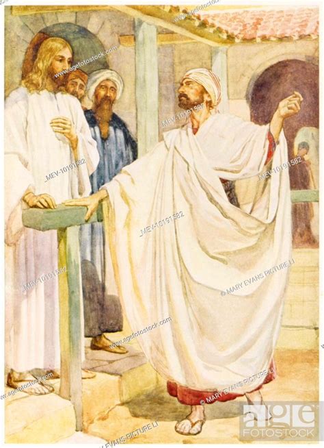 Jesus Heals A Noblemans Son At Capernaum Stock Photo Picture And