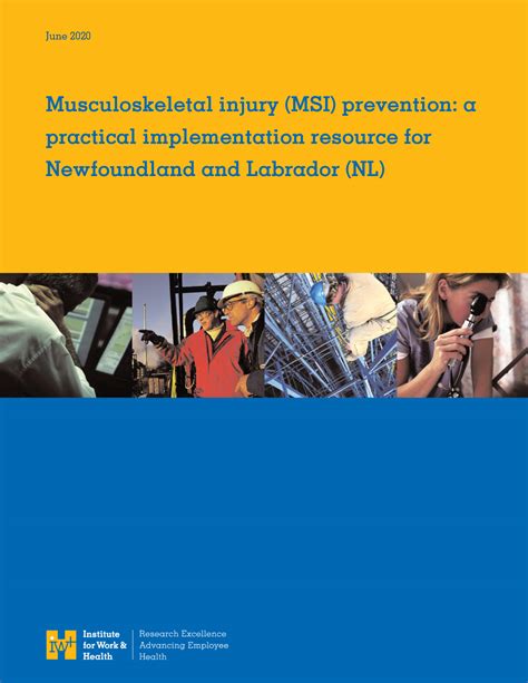 Musculoskeletal Injury MSI Prevention A Practical Implementation