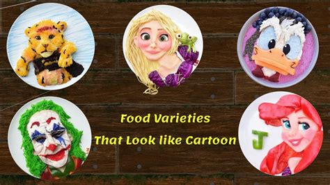 Food Varieties That Look Like Cartoon Moms Creative Cooking Youtube