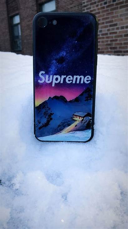 Supreme Iphone Cloud Winter Mountain Case Snow
