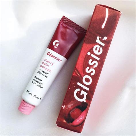 Glossier Cherry Balm Dotcom Universal Skin Salve Lip Depop