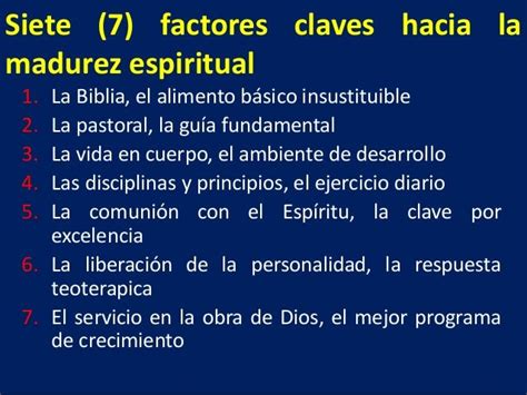 7 Factores Claves Para Alcanzar Madurez Espiritual