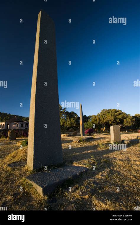 Stele Obelisk In Axum Aksum Ethiopia Stock Photo Alamy