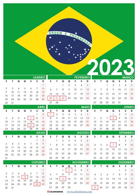 Calendario 2023 Brasil Com Semanas Imagesee
