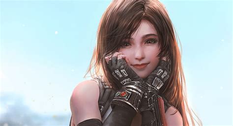 Tifa Lockhart Final Fantasy Cute Gloves Pretty Anime Girl Anime