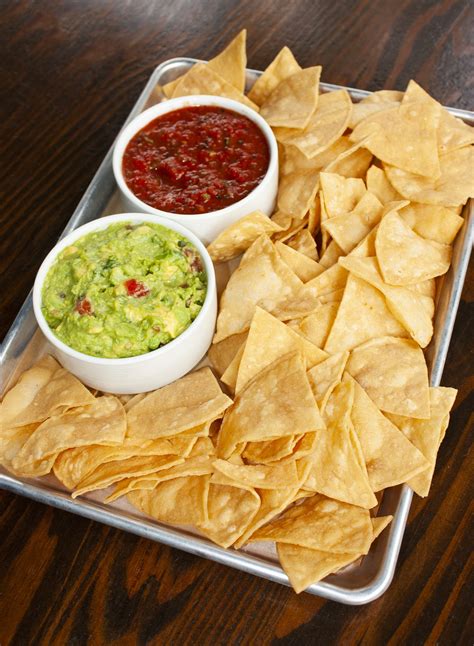 Guacamole Chips And Salsa Eats Stacked Food Well Built